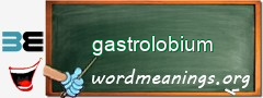 WordMeaning blackboard for gastrolobium